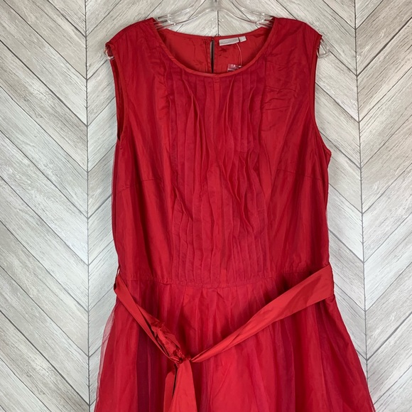 NWT Beautiful eShakti Red dress with belt 2x - Picture 3 of 14